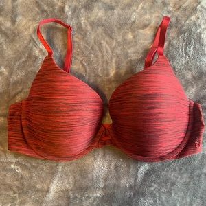 Victoria’s Secret Red Heather Perfect Shape Bra